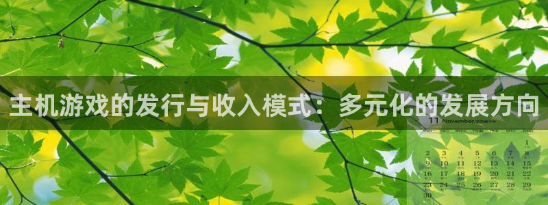 新宝GG官网官网注册账号：主机游戏的发行与收入模式：多元化的发展方向